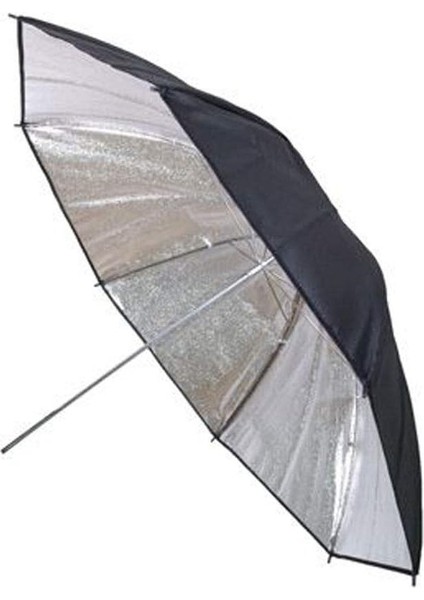 Stüdyo Reflektör Şemsiyesi 101 cm 40 Inç Gümüş Siyah