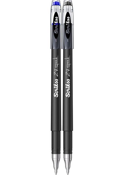 Speed 0.7 mm Jel Mavi & Siyah 2'li Blister, Mavi - Siyah, 0.7 mm