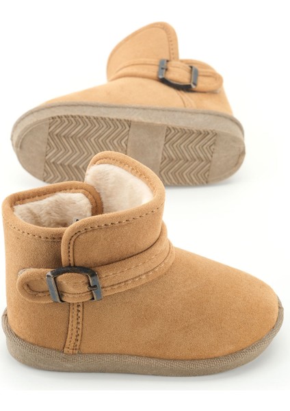 Kız Çocuk Kışlık Boğazdan Peluşlu Tek Kemer Cırt Cırtlı Ayarlanabilir Pvc Rahat Taban Ev Bahçe Okul Kreş Kısa Bot indirimleri