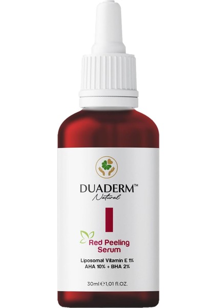 Duaderm Kırmızı Peeling Serum, Aha%10 + Bha%2 + E Vitamini%1, Akne Karşıtı ve Onarıcı, 30 ml fiyatları