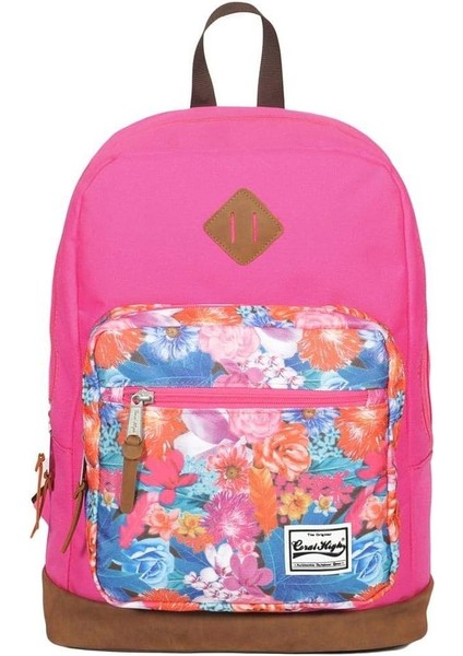 Pembe Desenli Okul/sırt Çantası - 14111