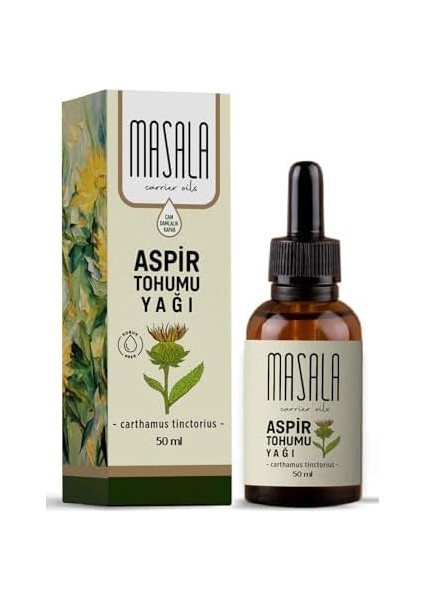 Masala Aspir Tohumu Yağı 50 Ml. (Safflower Oil)