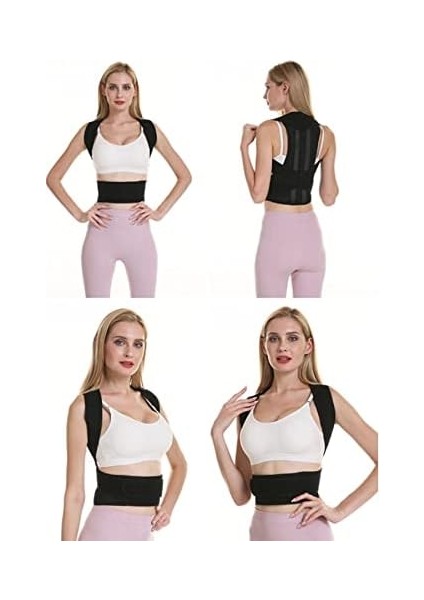 Ankanorm Balenli Dik Durmayı Sağlayan Sırt Korsesi Kadın-Erkek Kamburluk Önleyici Dik Duruş Korsesi