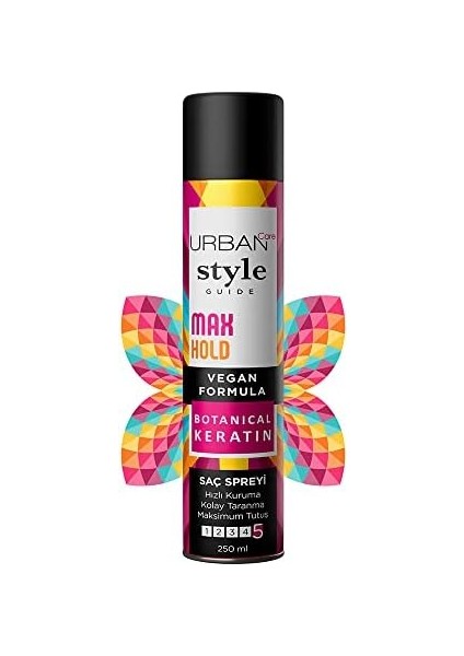 Urban Care Style Guide Max Hold Sabitleyici Maksimum Tutuşlu Saç Spreyi 250 Ml- Vegan fiyatları
