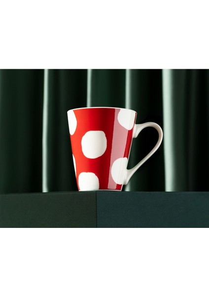 Coco Espoir Point New China Kupa, Beyaz - Kırmızı