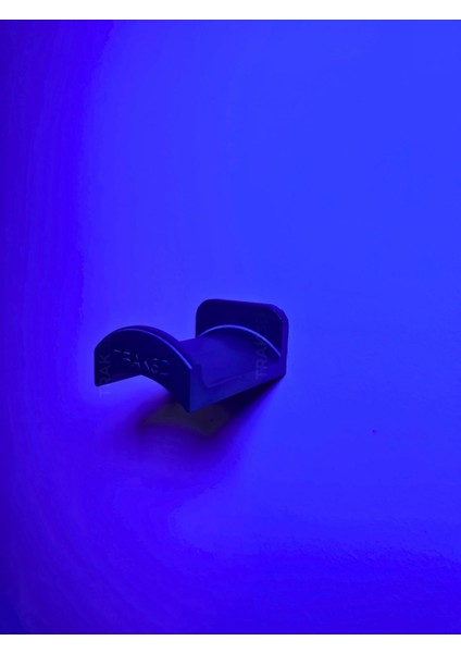 TRAK3D Yapışkanlı Kulaklık Standı - Kulaklık Tutucu Siyah