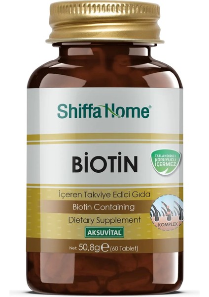 Shiffa Home Biotin 60 Tablet 750 Mg