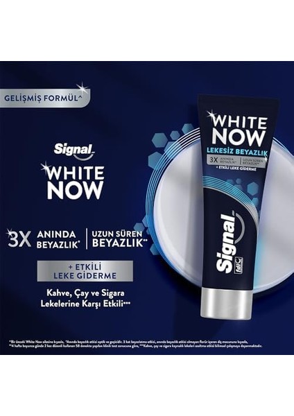Signal White Now Diş Macunu Lekesiz Beyazlık Etkili Leke Giderme 75 ml fiyatları