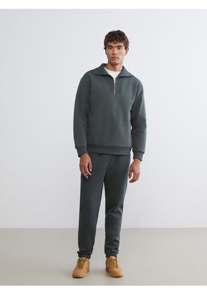 Yeni Sezon Fermuarlı Dik Yaka Erkek Kalın Sweatshirt fiyatları