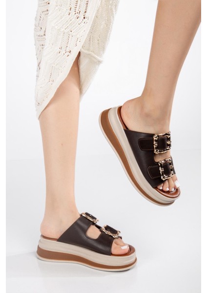 Günlük Kadın Terlik Çift Tokalı Yumuşak Rahat Ortopedik fırsatları