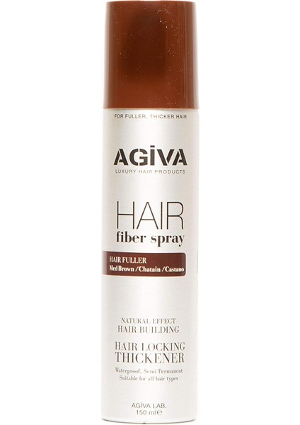 Agıva Hair Fiber Sprey 150ML Mat Brown