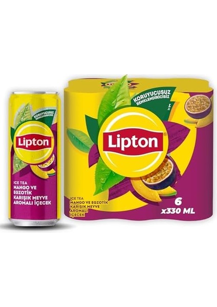 Lipton Ice Tea Mango Aromalı Soğuk Çay 6 x 330 ml modelleri