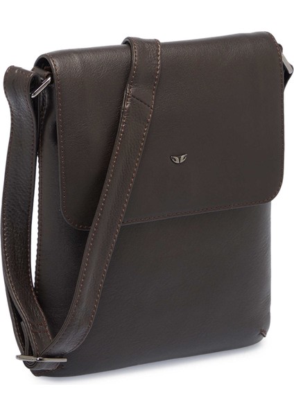 Kahve Hakiki Deri Kadın Çapraz Askılı Çanta - S1AC00002955-A87