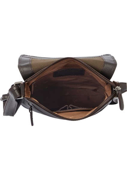 Kahve Hakiki Deri Kadın Çapraz Askılı Çanta - S1AC00002955-A87