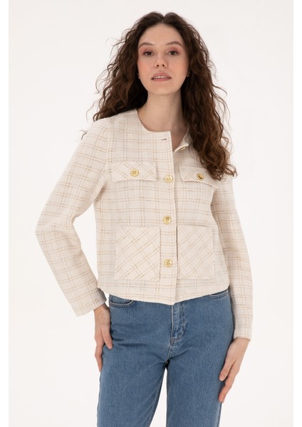 Kadın Dokuma Mont 50308757-VR256