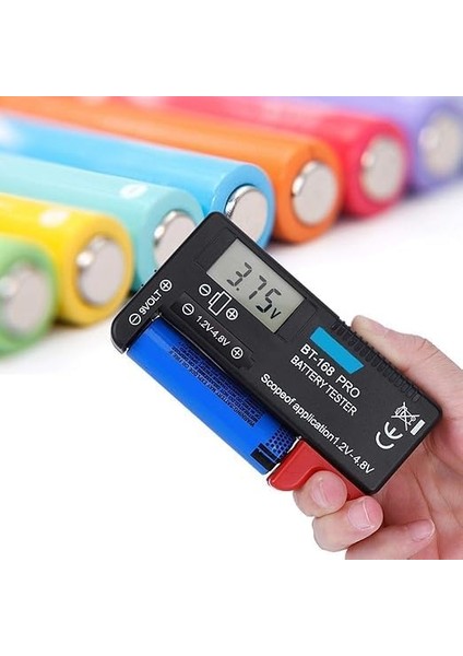 BT-168 Ekranlı Pil Voltaj Kapasite Test Cihazı 1.2V-4.8V ve 9V modelleri