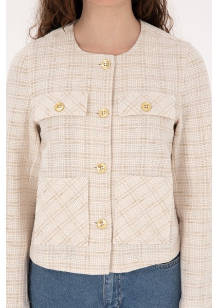 Kadın Dokuma Mont 50308757-VR256