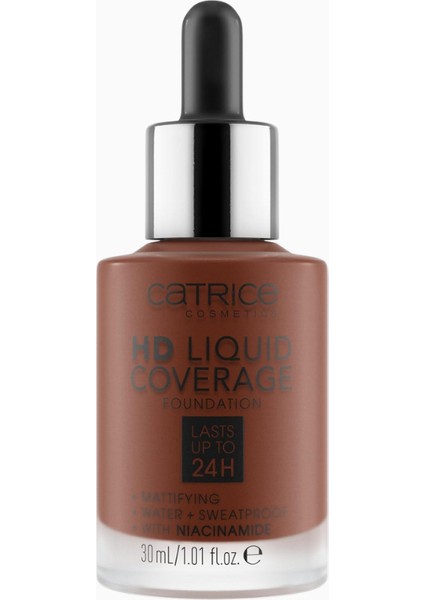 Hd Liquid Coverage Fondöten 30 ml Yüksek Kapatıcılık ve Doğal Görünüm