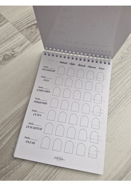 Namaz Takibi Defteri A5 Pvc Kapak 50 Yp fiyatları