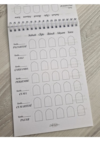 Namaz Takibi Defteri A5 Pvc Kapak 50 Yp fırsatları