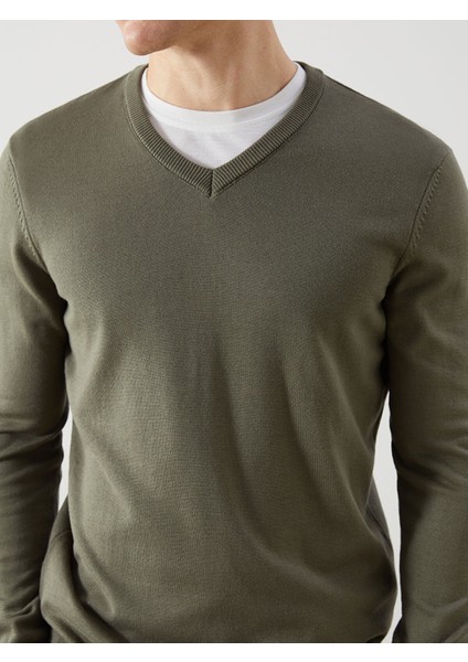 Yeni Sezon V Yaka Uzun Kollu Erkek Triko Kazak modelleri