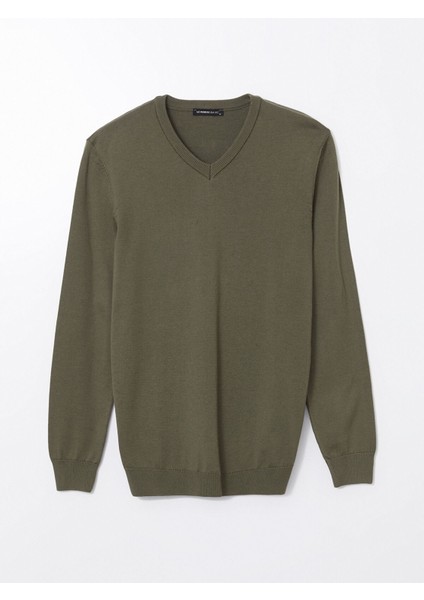 Yeni Sezon V Yaka Uzun Kollu Erkek Triko Kazak indirimleri