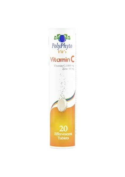 Polyphyto Vitamin C + Zinc 20'li Efervesan Tablet