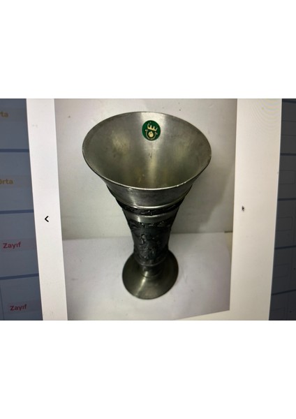 Alman Zin (Kurşun) Kadeh - 22 cm Yüksekliğinde