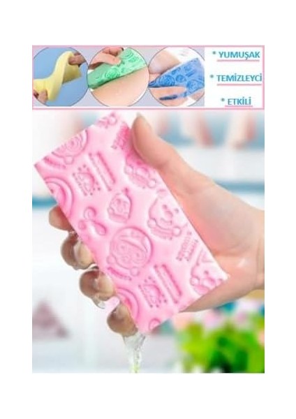 Optana Sihirli Sünger Banyo Peeling Ölü Deri Temizleme Süngeri Duş Bakım Yumuşak Lif Çok Amaçlı Sünger modelleri