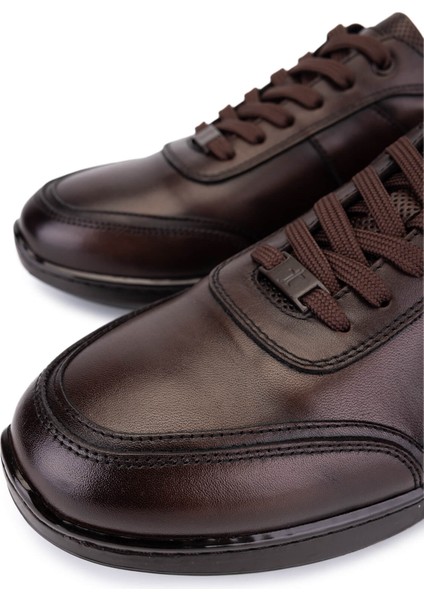 Erkek Hakiki Deri Kahverengi Casual Ayakkabı 298 3099-23059 Erk Ayk SK25-26 Kestane Atlas modelleri