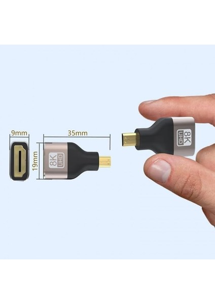 8k Micro HDMI Çevirici 8k UHD HDMI Micro HDMI Çevirici Cep Telefonlarına Olmaz modelleri