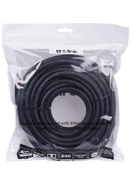 SL-HDM4K15 19+1 HDMI To HDMI 15M V2.0 4K (3840 * 2160) 60Hz Kablo fiyatları