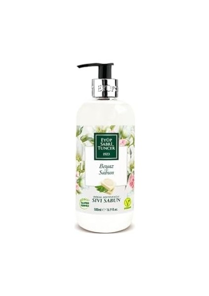 Eyüp Sabri Tuncer Doğal Zeytinyağli Sıvı Sabun Beyaz Sabun (500 Ml)