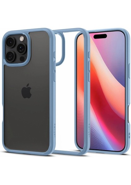 16 Pro Max Ince Kılıf Crystal Sararma Karşıtı Duraclear™ Hava Kanalı Teknolojisi™ Askeri Sınıf Koruma Sierra Şeffaf Kapak - ACS08029