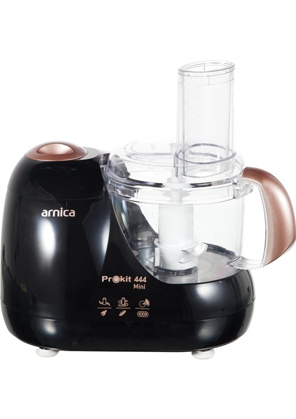 Prokit 444 Mini Mutfak, 600 W, 1 L Hazne, Hamur Karıştırma, Paslanmaz Çelik Bıçak, Rose