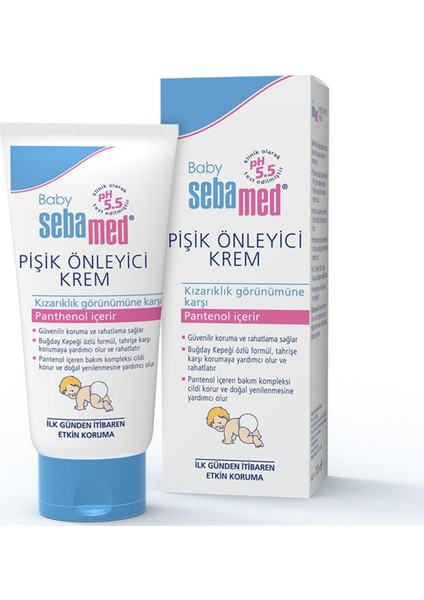 Sebamed Baby Ph 5.5 Yoğun Nemlendirici Etkili Pantenol Içerikli Koruyucu Bebek Pişik Önleyici Krem 100 ml fiyatları