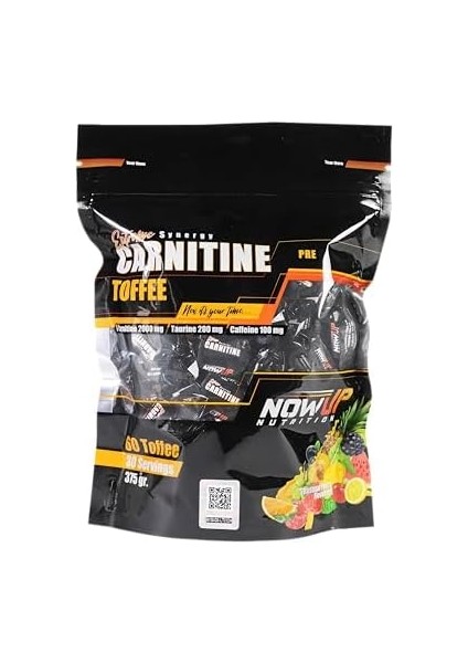 Nowup Nutrıtıon L-Carnitine – Toffee ve Mevsim Meyveleri Aromalı – 60 Kapsül – Şeker Ilavesiz Takviye