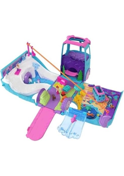™ Karavan ™ Polly Karavan Oyun Seti, Mikro Bebekler, Dönüştürülebilir Karavan, Evcil Hayvanlar ve Oyuncak Araba JCC22 fiyatları