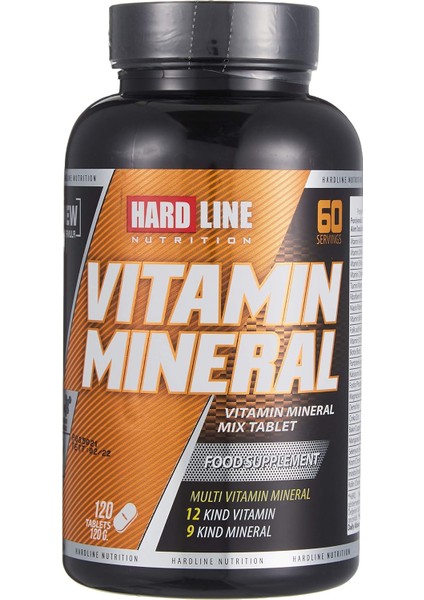 Hardline Nutrition Vitamin Mineral, 120 Tablet 1 Paket (1 x 1 Adet) modelleri
