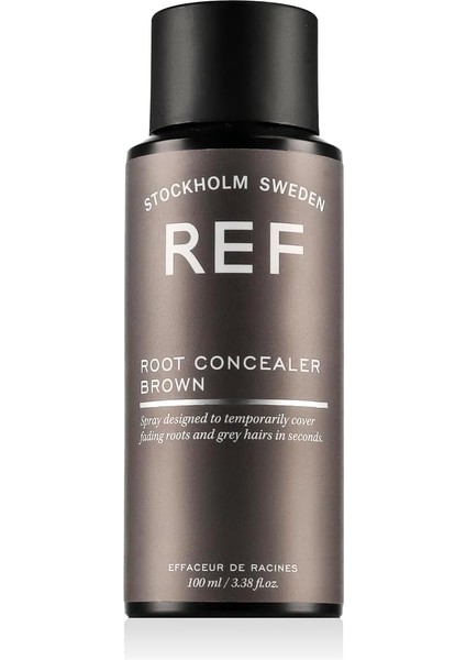 Ref Stockholm-Ref Root Concealer Brown 100 ml Saç Dipleri Için Anında Kapatıcı Sprey - Kahve