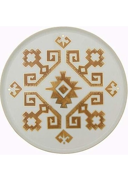 Arabesque Desen Düz Tabak 18CM