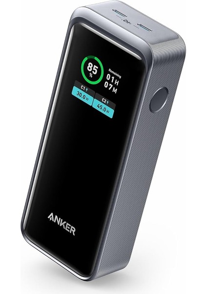 12,000MAH 130W Taşınabilir Hızlı Şarj Cihazı - 2x Usb-C - Ios,, Notebook Destekli, LED Ekranlı Powerbank - A1335 (Türkiye Garantili)