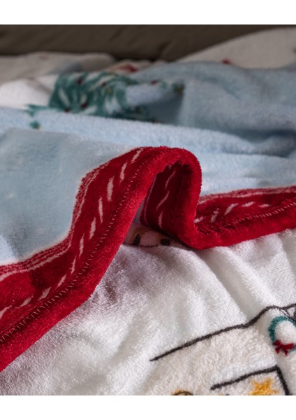 Soneau Tek Kişilik Welsoft Baskılı Battaniye - Renkli