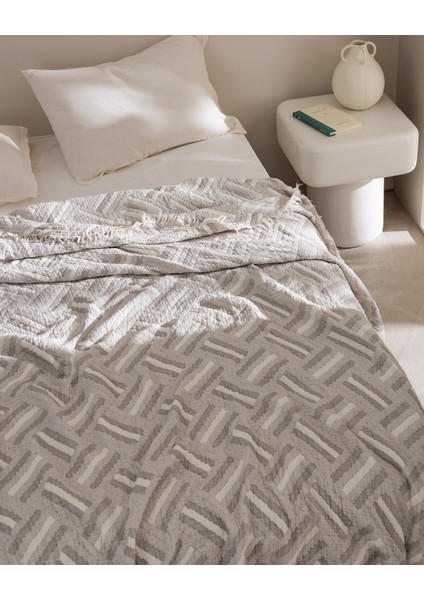 Kylian Çift Kişilik %100 Pamuk Yatak Örtüsü - Bej modelleri
