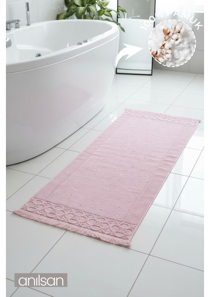 Fesun Pudra Ayak Havlusu - 60x130Cm, 690Gr, %100 Pamuk, Spa Ve Otel Banyo Paspası, Günlük Kullanıma Uygun indirimleri