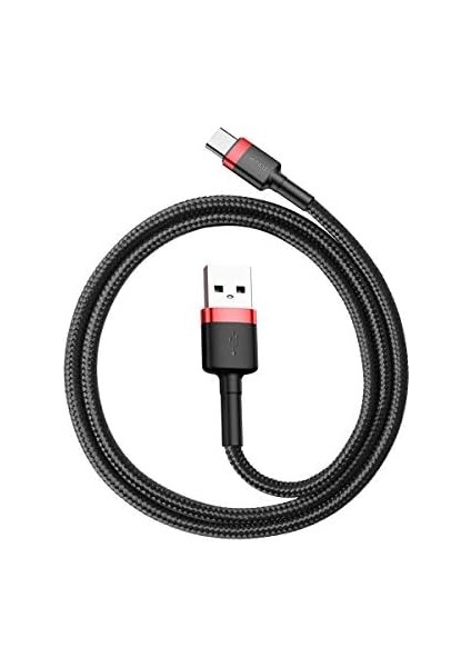 Cafule Cable - USB - Usb-C Connect ve Şarj Kablosu 3 A, 0.5 M (Kırmızı/siyah) fiyatları