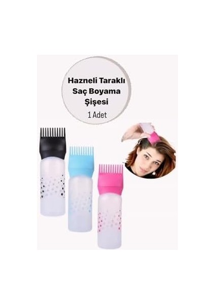 Taraklı Dip Boyası Sürme Aparatı Şişesi Saç Boyama ve Bakım Yağı Uygulama Şişesi modelleri