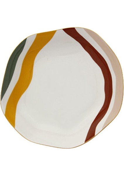 Çukur Tabak, 21 Cm, Desenli