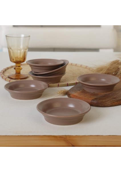 Mat Toprak Taupe Bloom Çerezlik/sosluk 12 cm 6 Adet 977