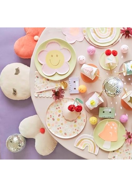 - Happy Face Dinner Plates - Mutlu Yüzler Tabaklar (X8) fiyatları